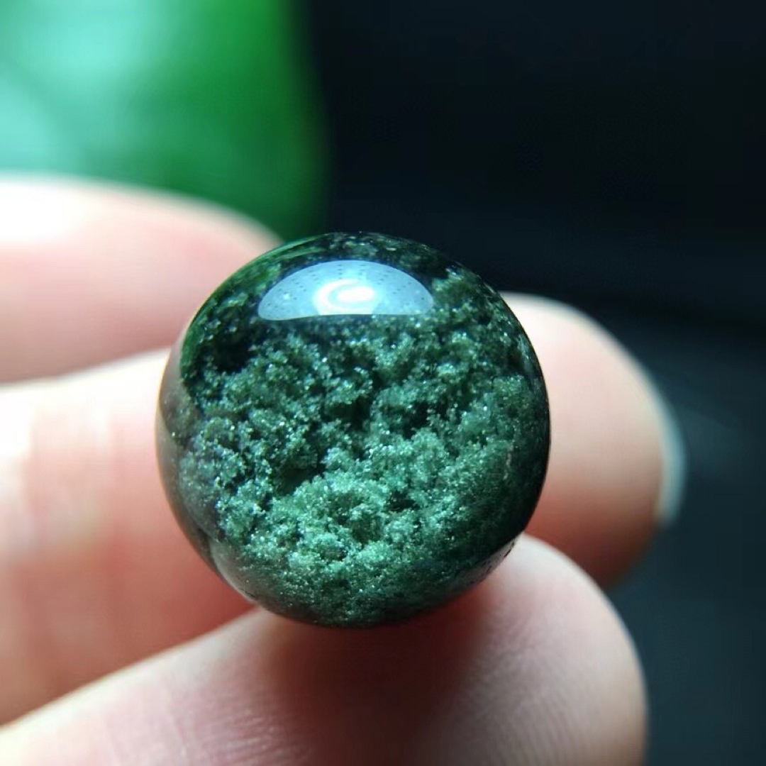 ⭐︎【天然】グリーン ガーデン クォーツ 丸玉 12.8mm ⭐︎【天然】グリーン ガーデン クォーツ 丸玉 12.8mm