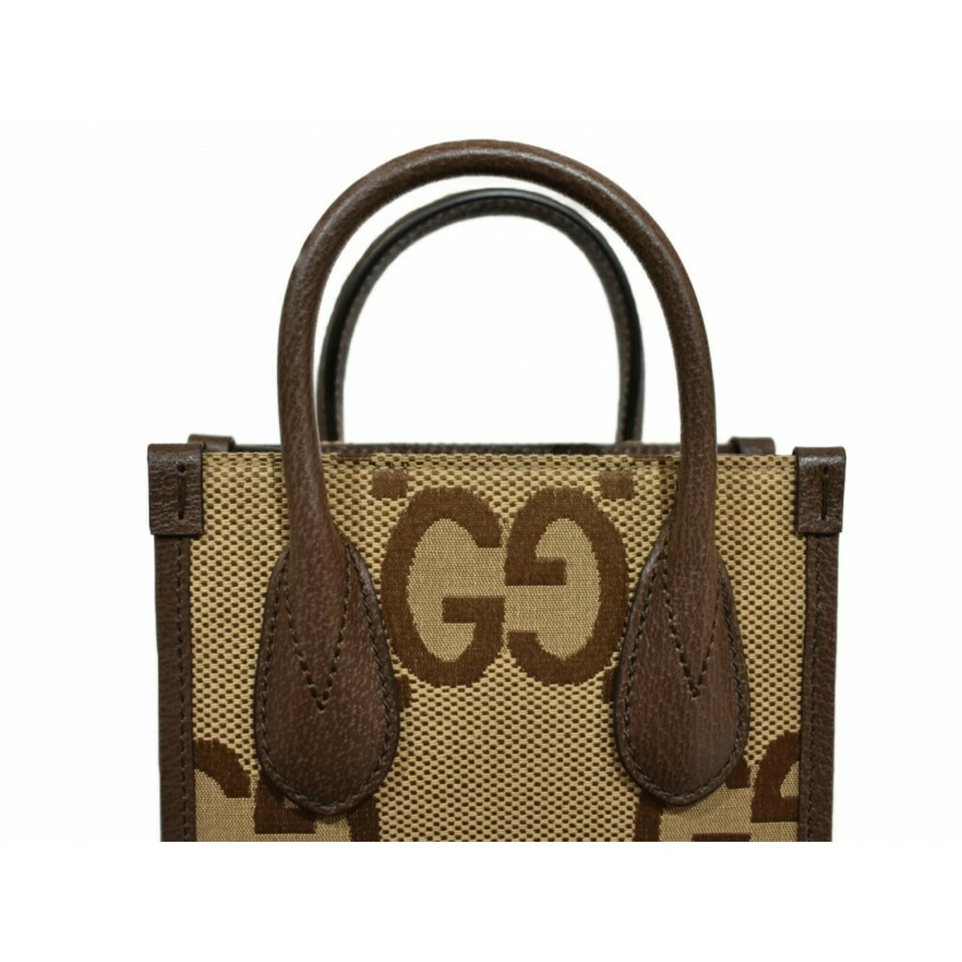GUCCI - 【箱、布袋あり】GUCCI グッチ ジャンボGGミニトート GUCCI - 【箱、布袋あり】GUCCI グッチ ジャンボGGミニトート