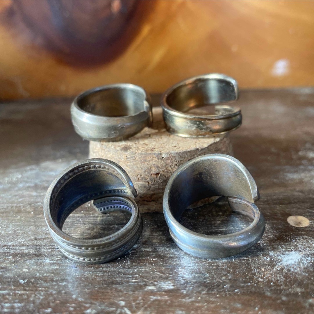 ハンドメイドリング シルバーアクセサリー スプーンリング ハンドメイドリング シルバーアクセサリー スプーンリング