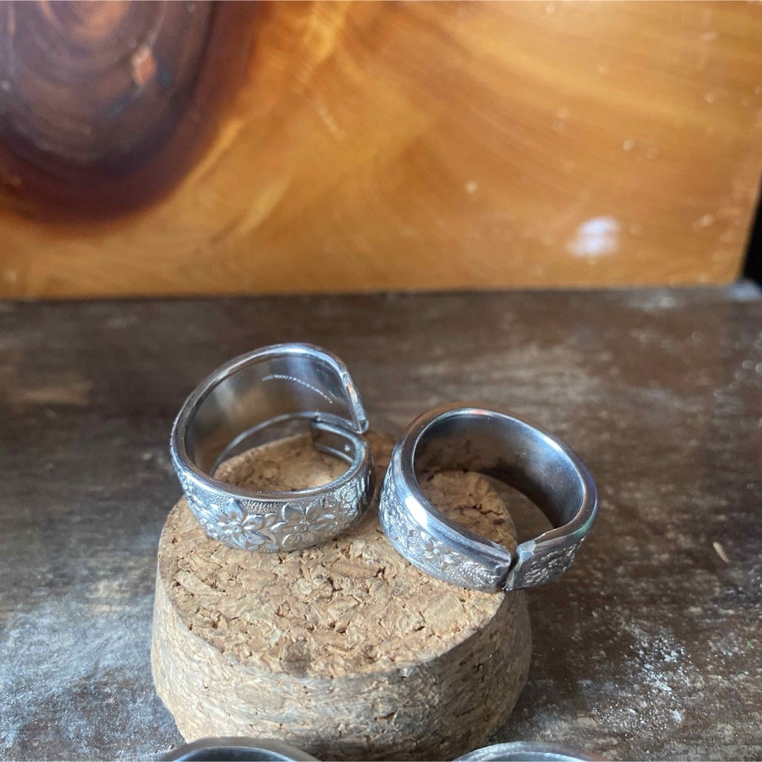 ハンドメイドリング シルバーアクセサリー スプーンリング ハンドメイドリング シルバーアクセサリー スプーンリング