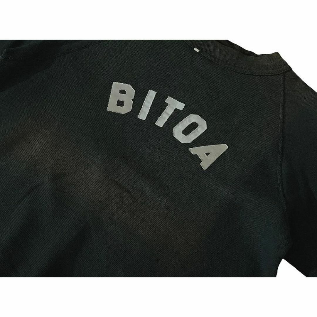 G① 希少 50s 60s フェードブラック BITOA ロゴ 丸胴 スウェット G① 希少 50s 60s フェードブラック BITOA ロゴ 丸胴 スウェット
