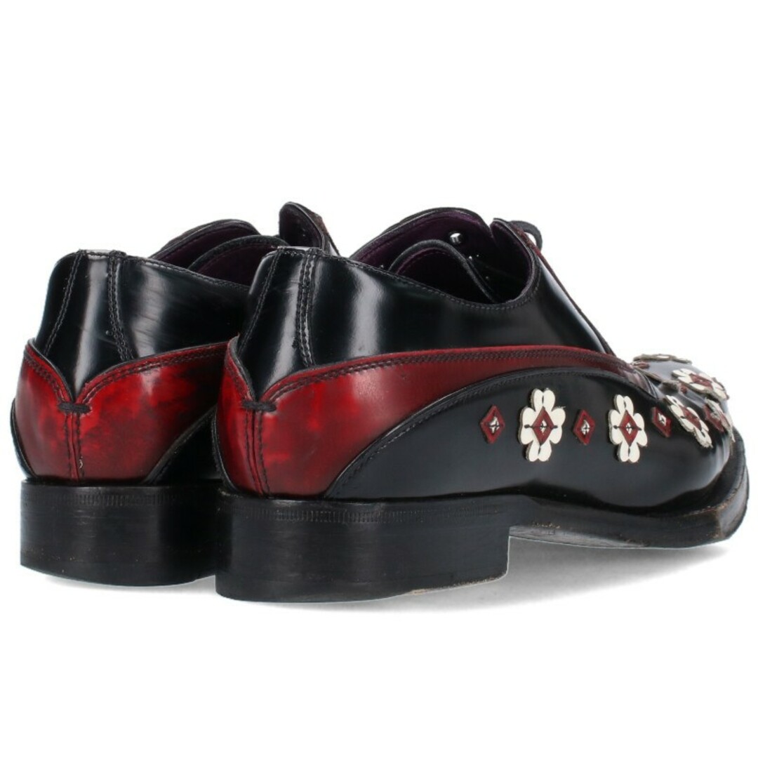 PRADA - プラダ 12AW 886D フラワーデザインレザーシューズ PRADA - プラダ 12AW 886D フラワーデザインレザーシューズ