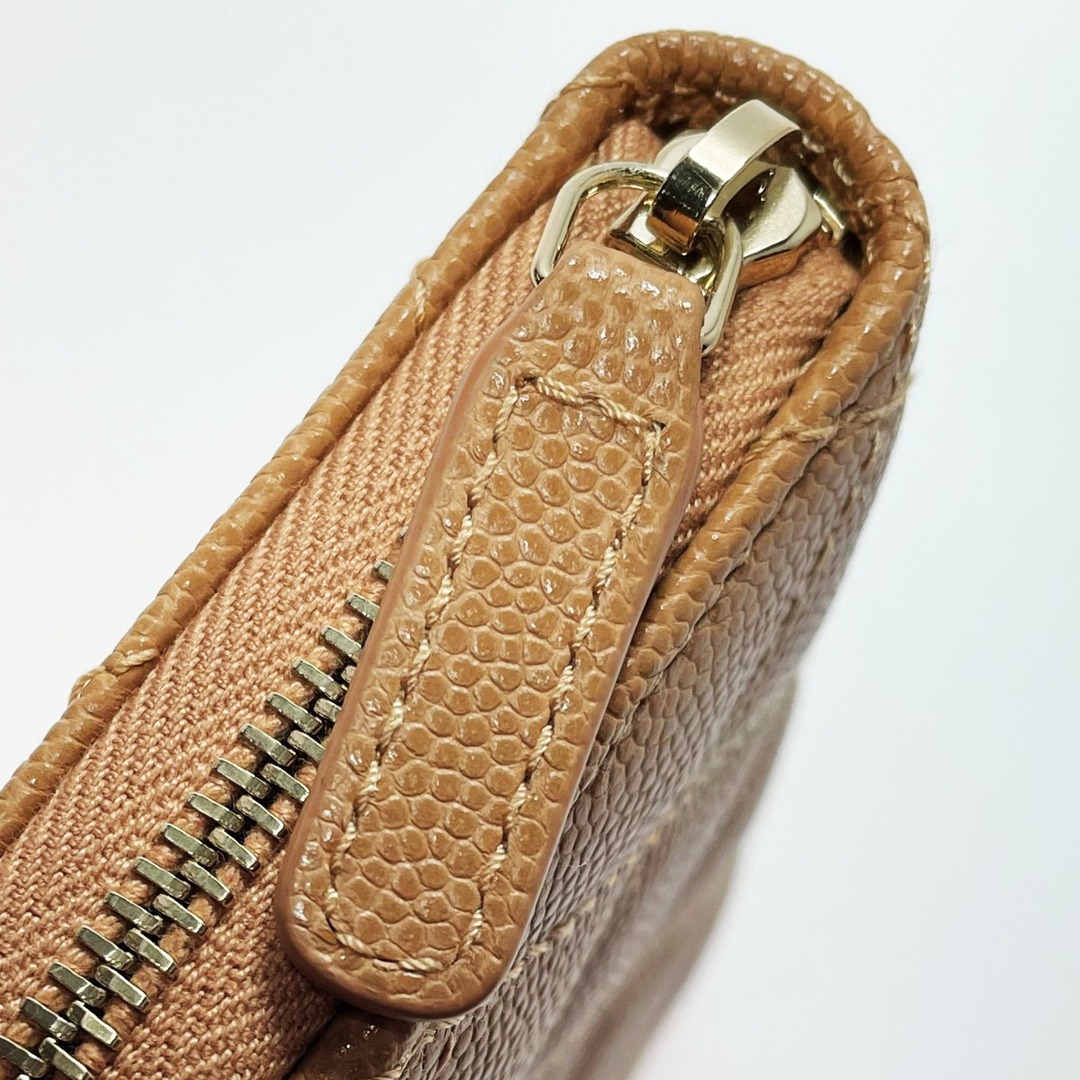 CHANEL - CHANEL シャネル クラシック ブラウン ジップコイン CHANEL - CHANEL シャネル クラシック ブラウン ジップコイン