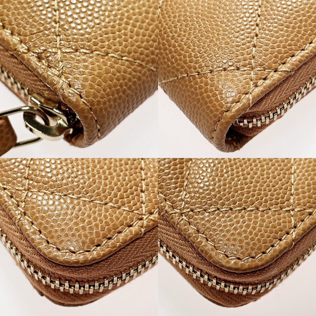 CHANEL - CHANEL シャネル クラシック ブラウン ジップコイン CHANEL - CHANEL シャネル クラシック ブラウン ジップコイン