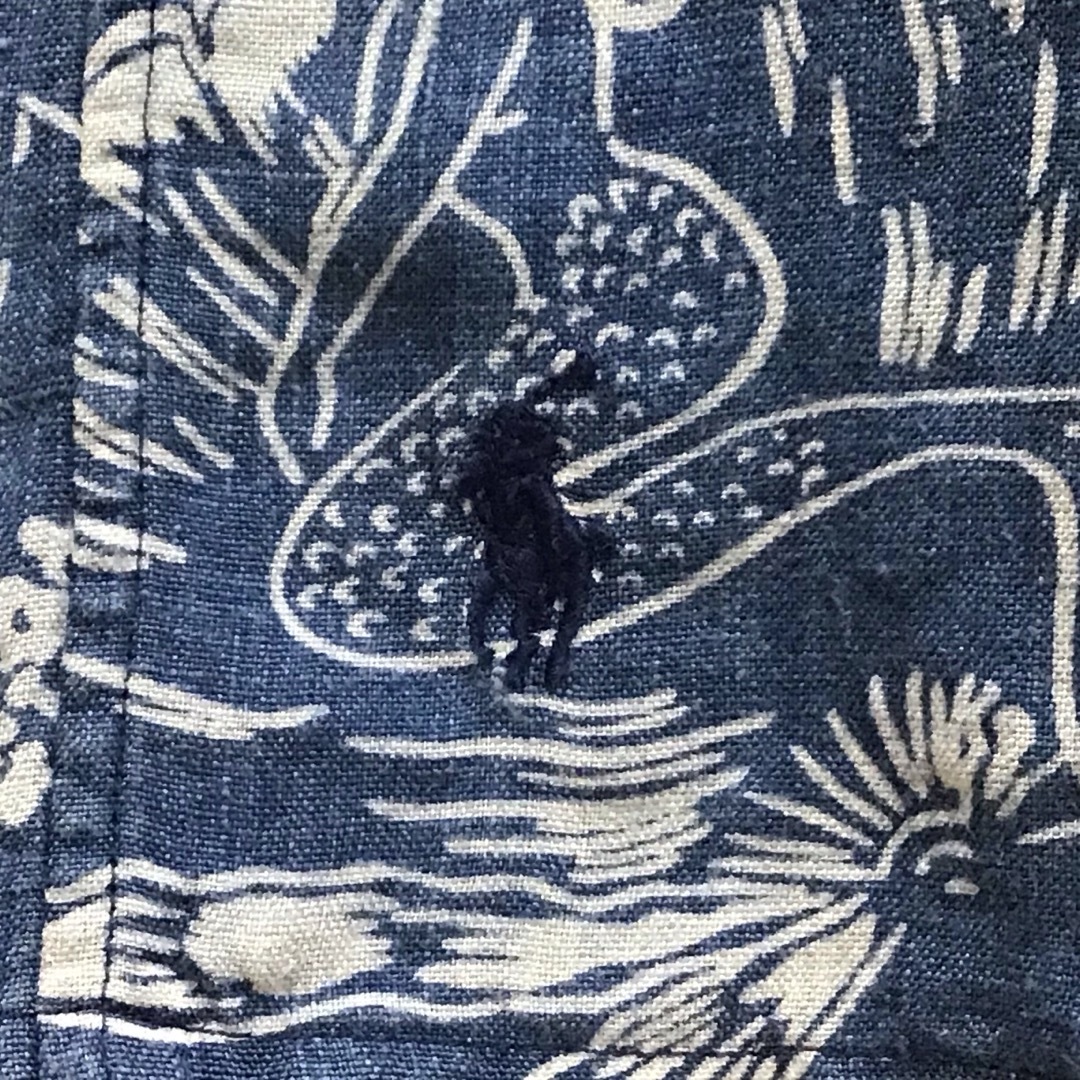 ラルフローレン SLEEP WEAR リネンxコットン 半袖シャツ 白 表記
