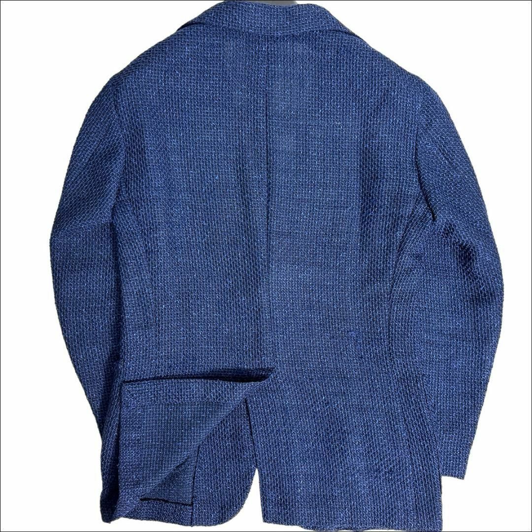 J6232 美品 エルネスト リネンミックスアンコンジャケット J6232 美品 エルネスト リネンミックスアンコンジャケット