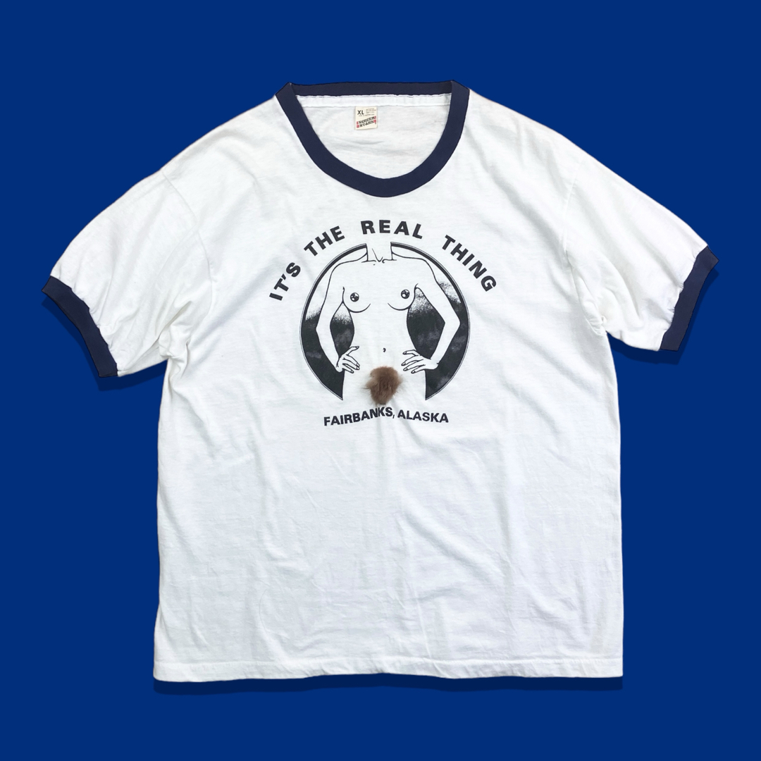 SCREEN STARS - 80s USA製 ヴィンテージプリントリンガーTシャツ SCREEN STARS - 80s USA製 ヴィンテージプリントリンガーTシャツ