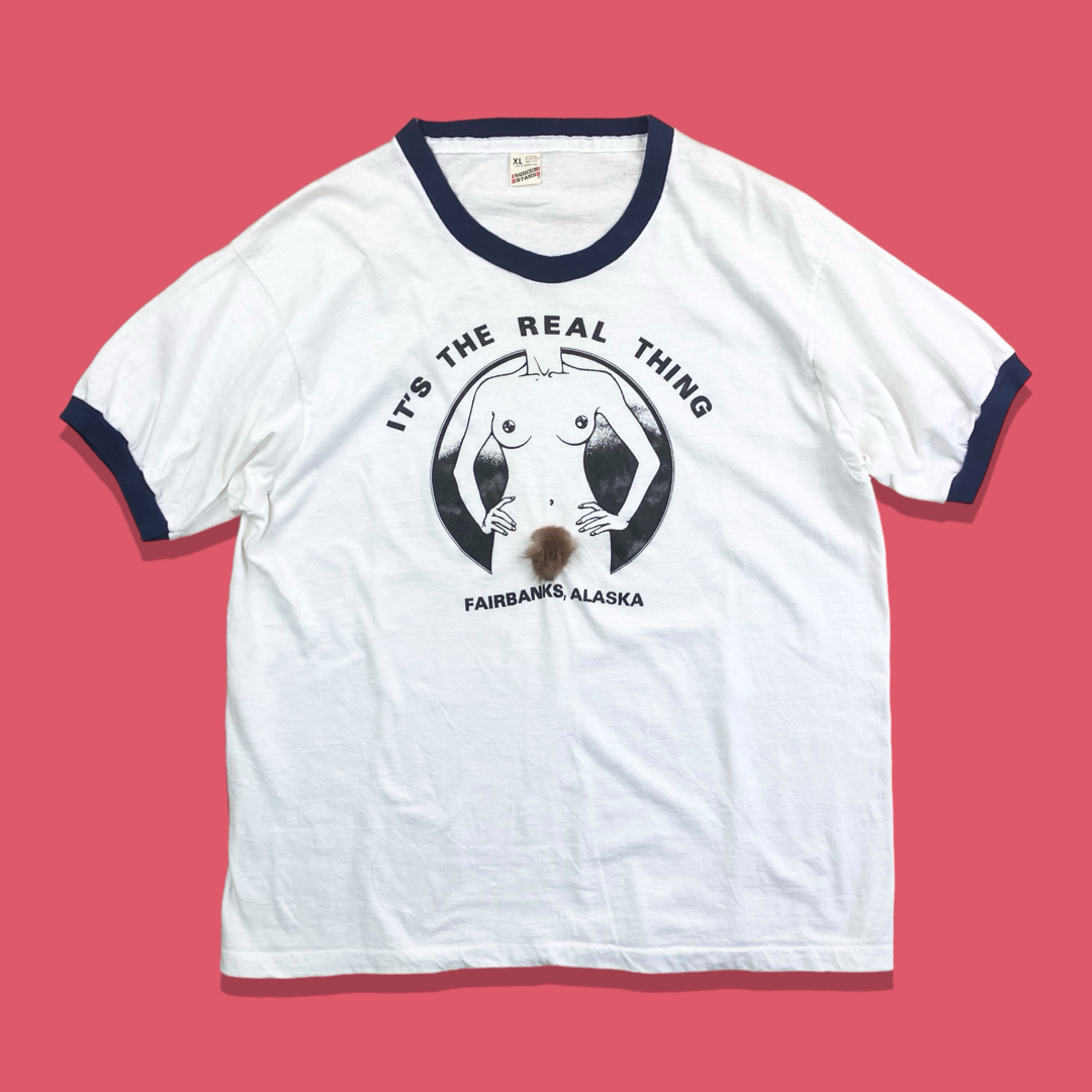 SCREEN STARS - 80s USA製 ヴィンテージプリントリンガーTシャツ SCREEN STARS - 80s USA製 ヴィンテージプリントリンガーTシャツ