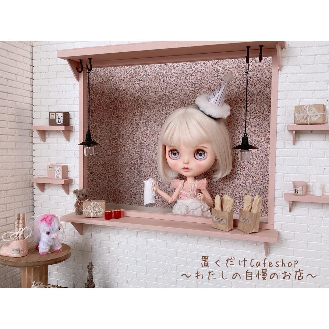 ミニチュア ドールハウス 背景ボード ブライス カフェ リカ ミニチュア ドールハウス 背景ボード ブライス カフェ リカ