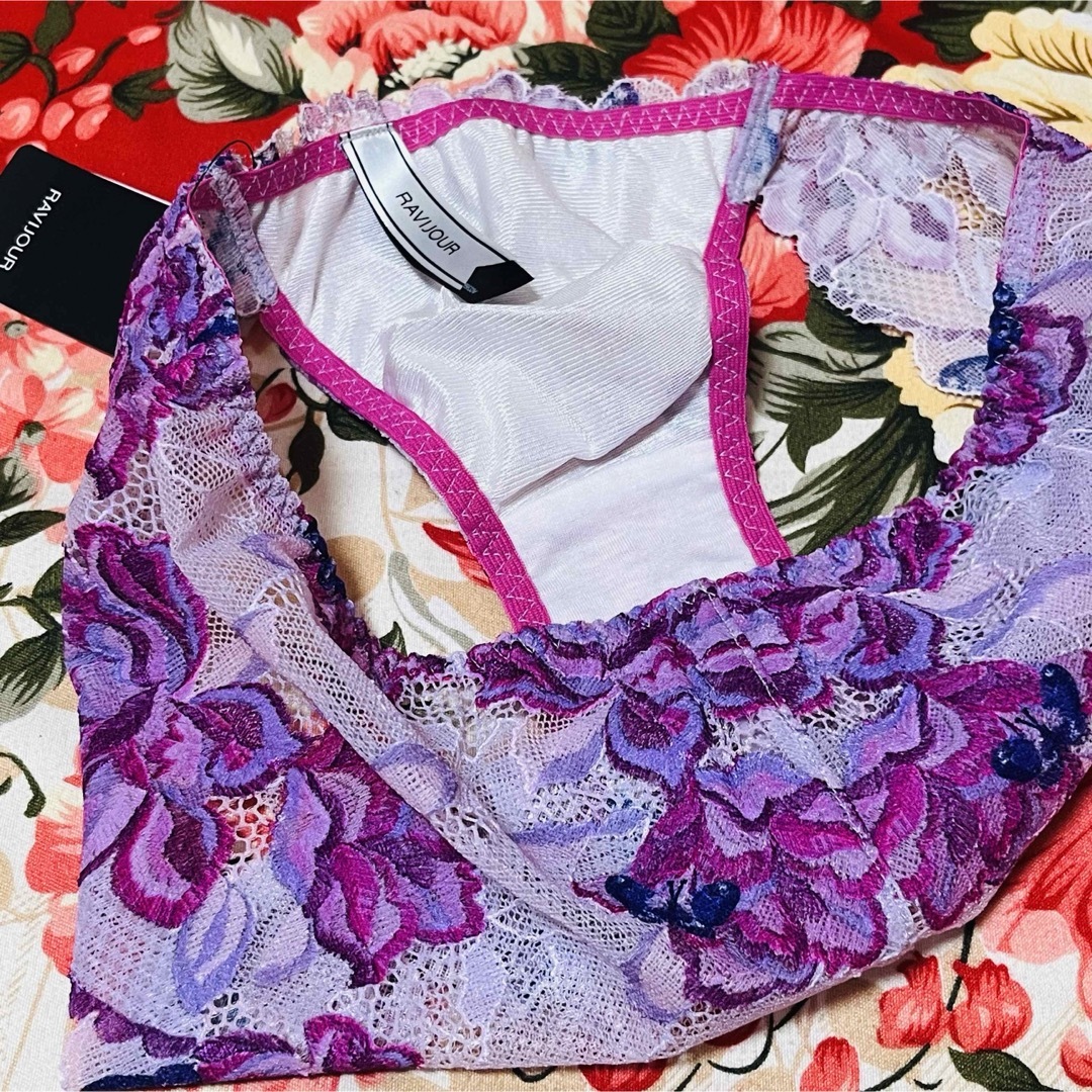 Ravijour - ☆Ravijour☆サテンレース☆フルバック花柄ショーツ Ravijour - ☆Ravijour☆サテンレース☆フルバック花柄ショーツ