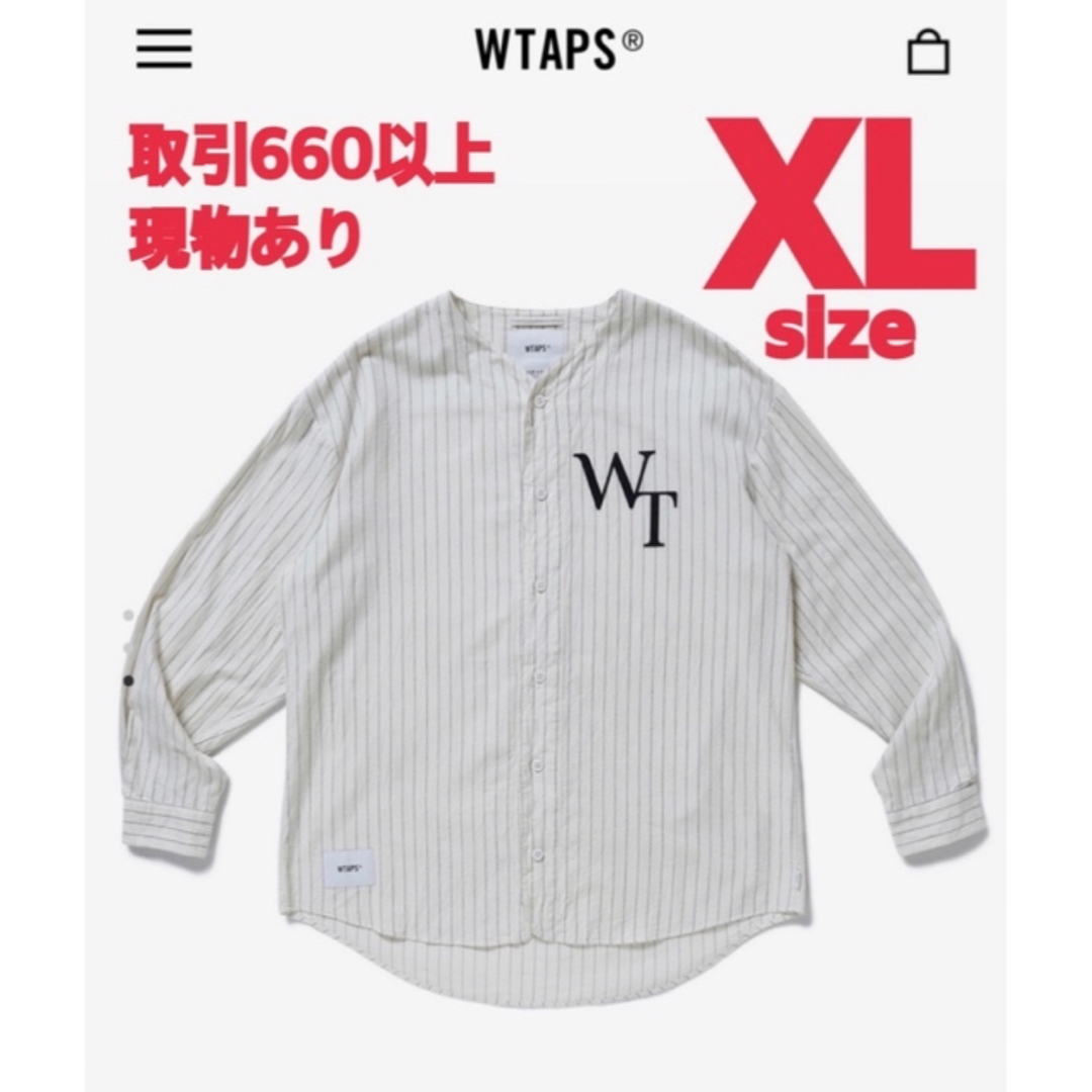 W)taps - WTAPS 2022SS LEAGUE LS SHIRT WHITE XLサイズの通販 W)taps - WTAPS 2022SS LEAGUE LS SHIRT WHITE XLサイズの通販