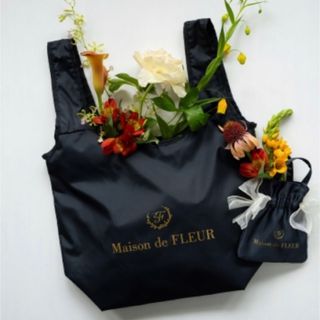 メゾンドフルール(Maison de FLEUR)のメゾンドフルール☆新品☆最新☆クーラーショッピングバッグBOOK☆ネイビー(エコバッグ)