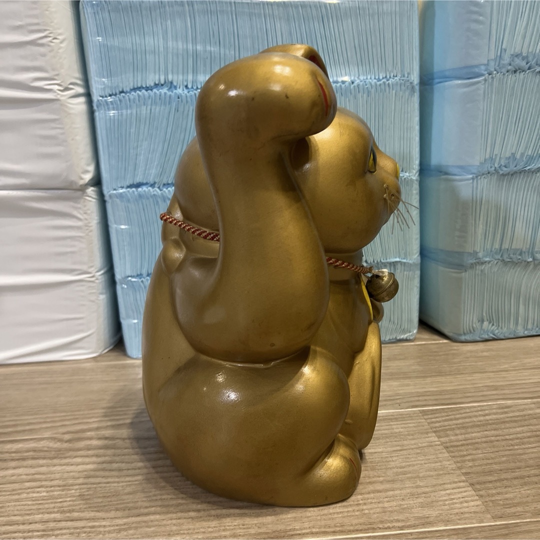 金色 招き猫 まねきねこ 骨董品 アンティーク 昭和 置物の通販 金色 招き猫 まねきねこ 骨董品 アンティーク 昭和 置物の通販