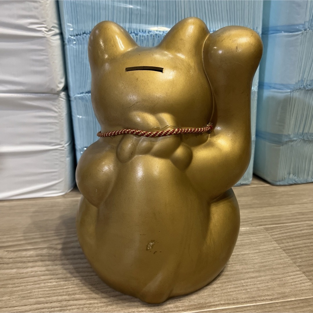 金色 招き猫 まねきねこ 骨董品 アンティーク 昭和 置物の通販 金色 招き猫 まねきねこ 骨董品 アンティーク 昭和 置物の通販