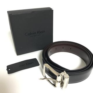 カルバンクライン(Calvin Klein)の【新品・未使用】カルバンクライン  本革 リバーシブル ベルト メンズ(ベルト)