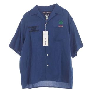 新品 値下げ 定価以下 ワコマリア 24SS ポロシャツ L ネイビー 新品 値下げ 定価以下 ワコマリア 24SS ポロシャツ L ネイビー