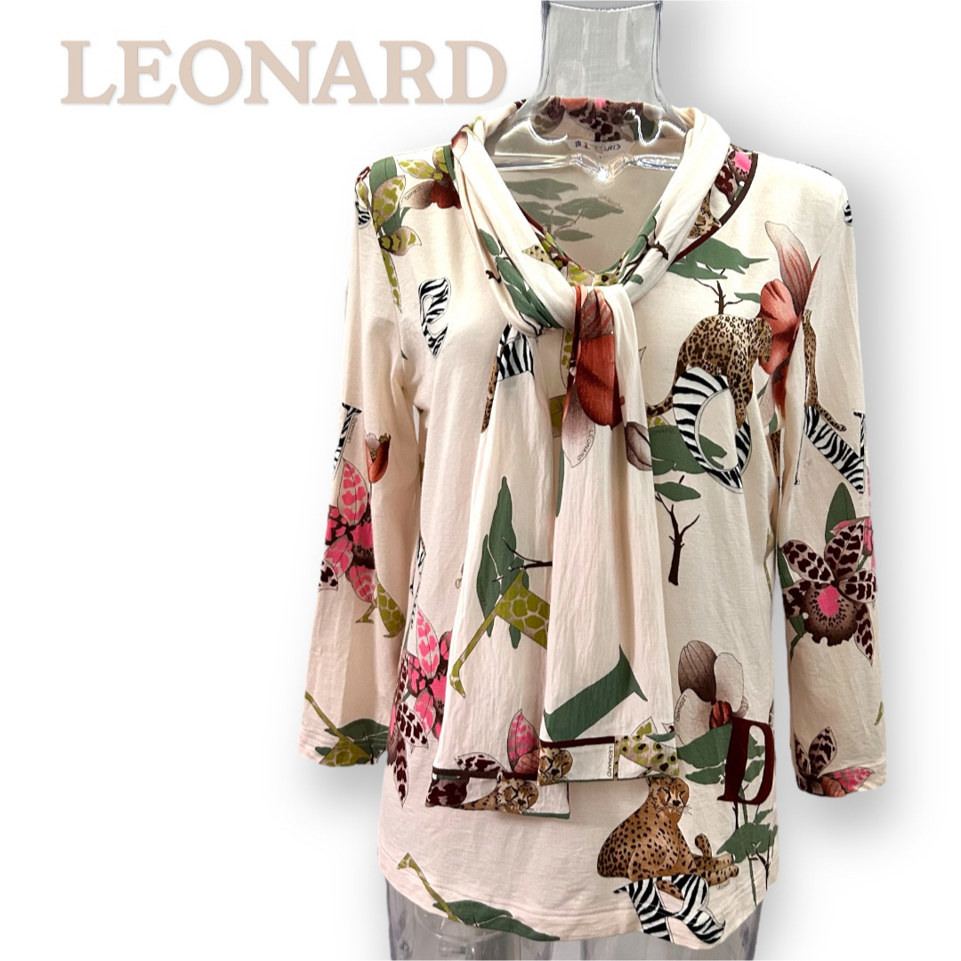 レオナール*高級 滑らか着心地抜群 トップス カットソー*LEONARD レオナール*高級 滑らか着心地抜群 トップス カットソー*LEONARD