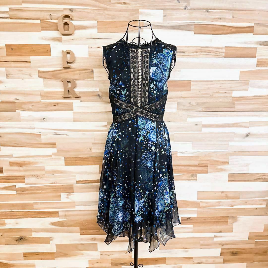 TADASHI SHOJI タダシショージ ネイビー レース ドレス TADASHI SHOJI タダシショージ ネイビー レース ドレス