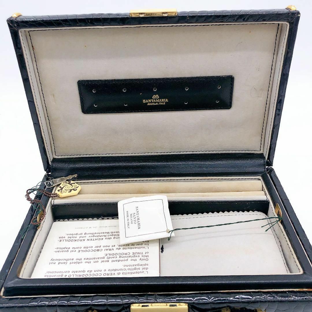 genuine crocodile クロコダイル本革 ジュエリーBOX genuine crocodile クロコダイル本革 ジュエリーBOX