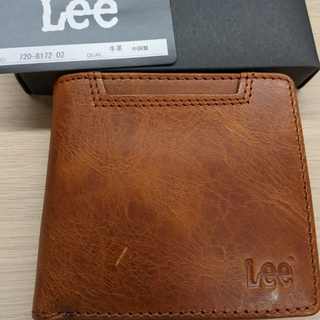 LEE　折りたたみ財布　ブラウン