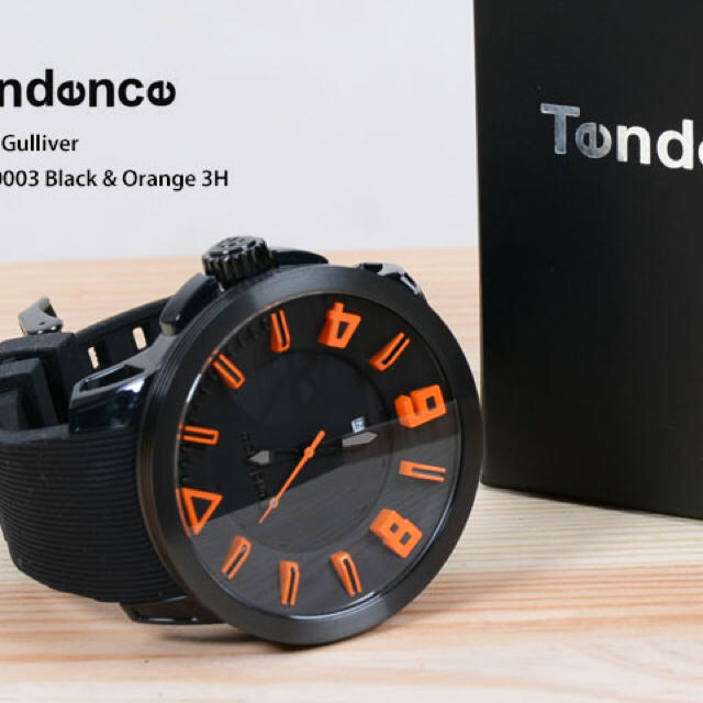 Tendence(テンデンス)のテンデンス TT530003 ガリバースポーツ ブラック＆オレンジ 腕時計 メンズの時計(ラバーベルト)の商品写真