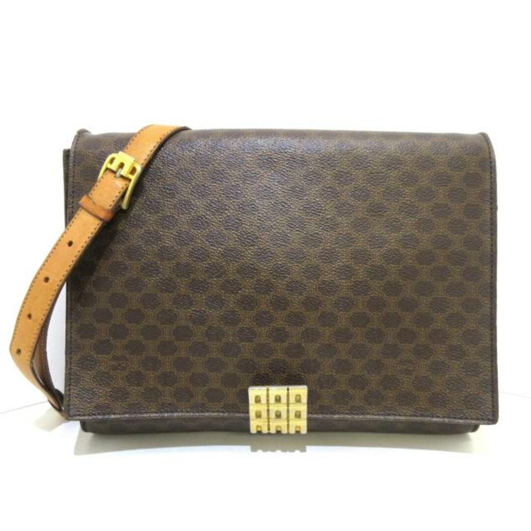 CELINE(セリーヌ) ショルダーバッグ マカダム柄 ダークブラウン CELINE(セリーヌ) ショルダーバッグ マカダム柄 ダークブラウン