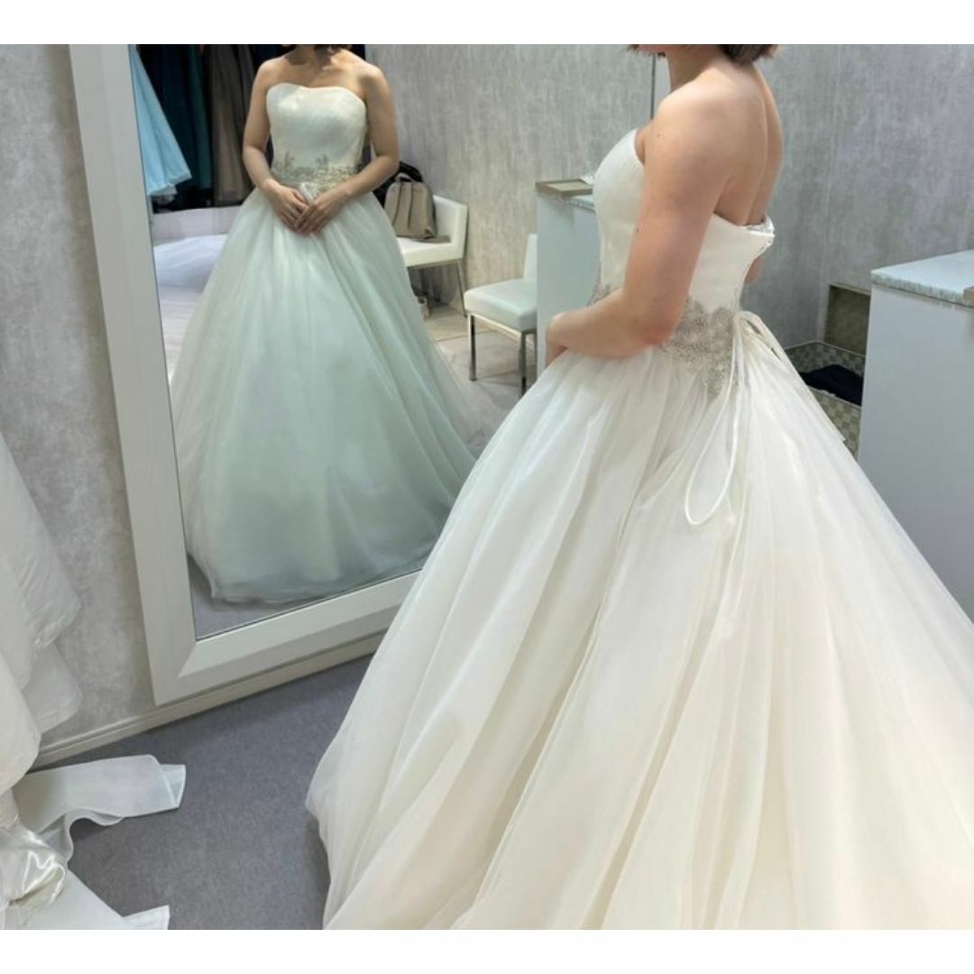 ウェディングドレス ベアトップ 高級刺繍 編み上げ Aライン 結婚 ウェディングドレス ベアトップ 高級刺繍 編み上げ Aライン 結婚
