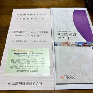 南海乗車券(鉄道乗車券)