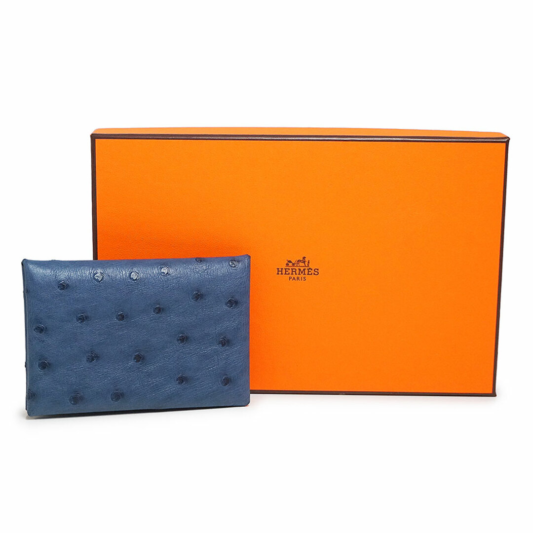 HERMES - エルメス カルヴィ カードケース 名刺入れ 定期入れ パスケース オーストリッチ エキゾチックレザー ブルー 青 シルバー金具 U刻印 箱付 HERMES(新品・未使用品)の通販 by ブランドシティ|エルメスならラクマ HERMES - エルメス カルヴィ カードケース 名刺入れ 定期入れ パスケース オーストリッチ エキゾチックレザー ブルー 青 シルバー金具 U刻印 箱付 HERMES(新品・未使用品)の通販 by ブランドシティ|エルメスならラクマ