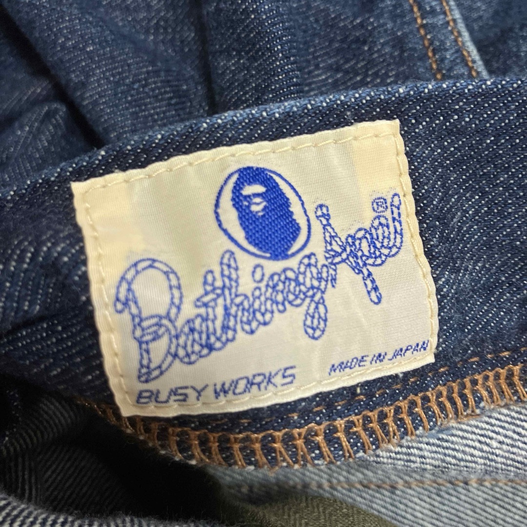 A BATHING APE アベイシングエイプ デニムパンツ 刺繍 Sサイズ A BATHING APE アベイシングエイプ デニムパンツ 刺繍 Sサイズ