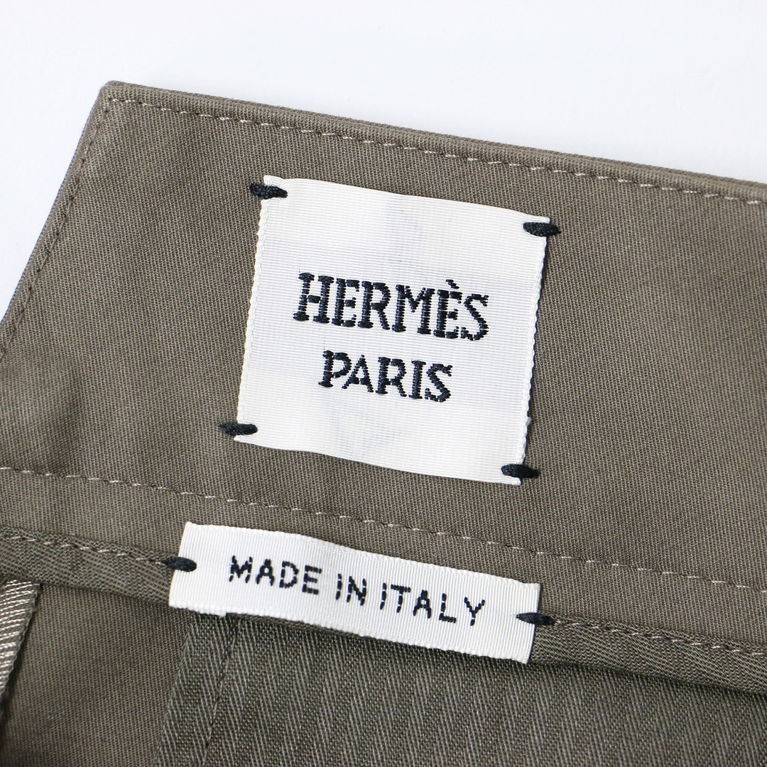 HERMES - 美品 HERMES エルメス パンツ ワイドパンツ コットン HERMES - 美品 HERMES エルメス パンツ ワイドパンツ コットン