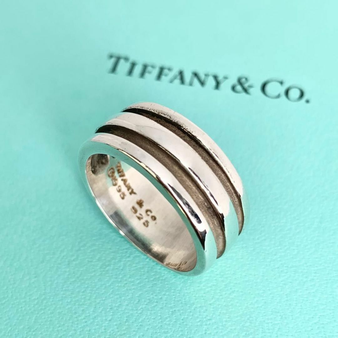 TIFFANY&Co. ティファニー グルーブドリング 指輪 メンズ fd4 TIFFANY&Co. ティファニー グルーブドリング 指輪 メンズ fd4