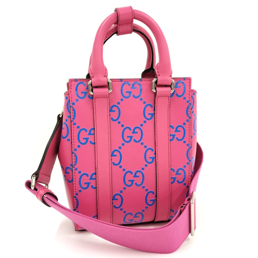GUCCI - GUCCI 2WAYショルダーバッグ レザー ピンク 696010の GUCCI - GUCCI 2WAYショルダーバッグ レザー ピンク 696010の