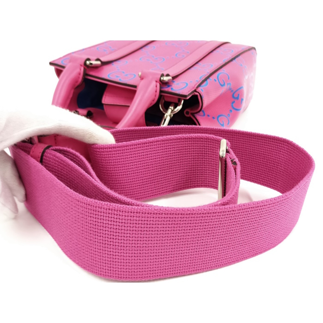 GUCCI - GUCCI 2WAYショルダーバッグ レザー ピンク 696010の GUCCI - GUCCI 2WAYショルダーバッグ レザー ピンク 696010の