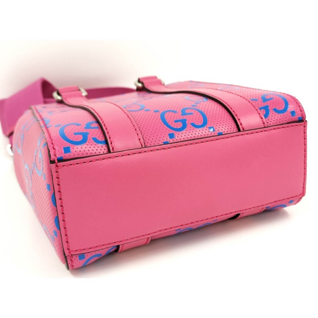 GUCCI - GUCCI 2WAYショルダーバッグ レザー ピンク 696010の GUCCI - GUCCI 2WAYショルダーバッグ レザー ピンク 696010の