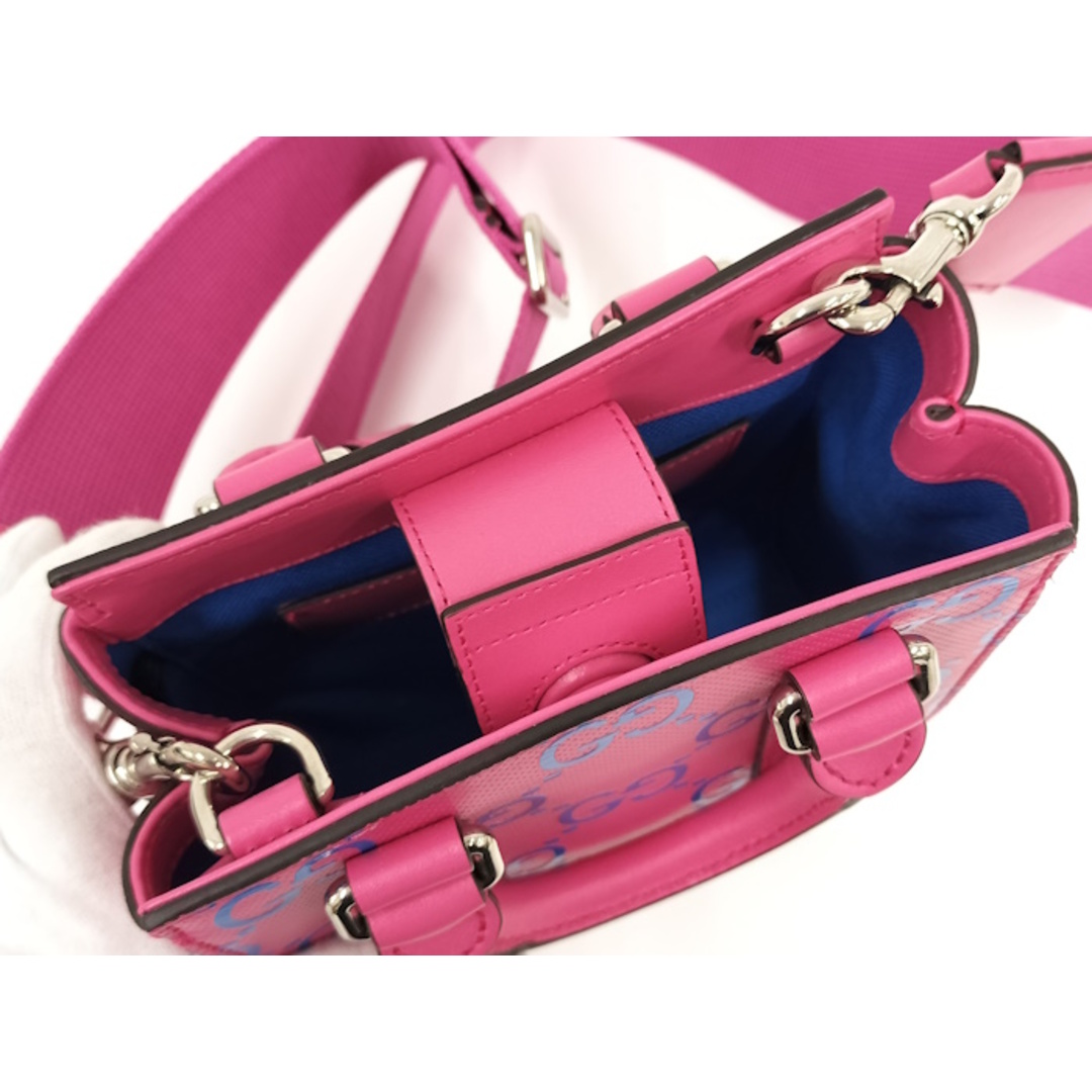 GUCCI - GUCCI 2WAYショルダーバッグ レザー ピンク 696010の GUCCI - GUCCI 2WAYショルダーバッグ レザー ピンク 696010の