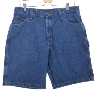 ラングラー(Wrangler)の古着 ラングラー Wrangler デニムペインターショーツ ハーフパンツ メンズw32 /eaa466366(ショートパンツ)