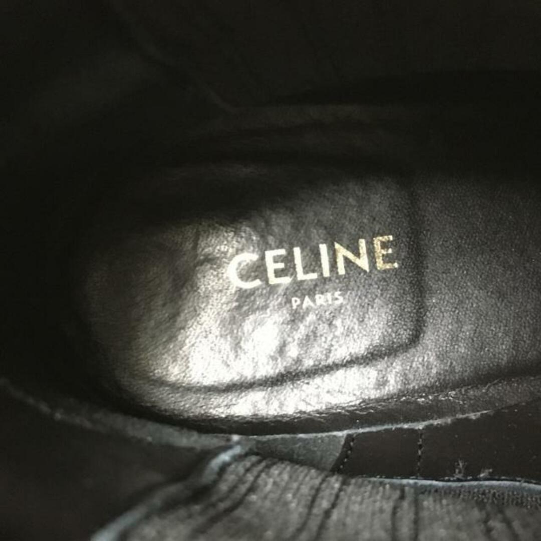 CELINE(セリーヌ) ショートブーツ 36 レディース - 黒 レザー CELINE(セリーヌ) ショートブーツ 36 レディース - 黒 レザー
