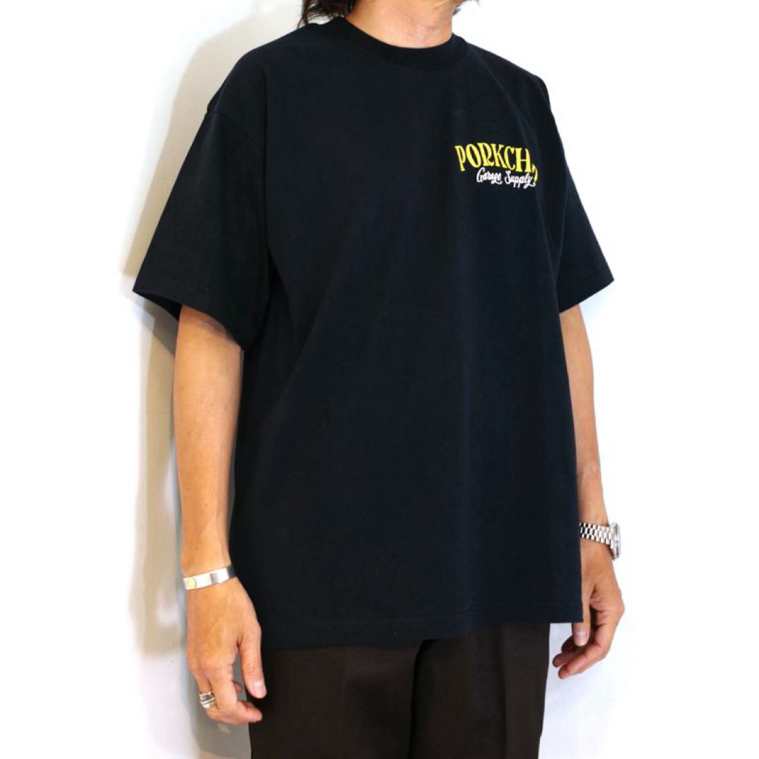 ポークチョップ Tシャツ/PORKCHOP BLACK YL L キムタク ポークチョップ Tシャツ/PORKCHOP BLACK YL L キムタク