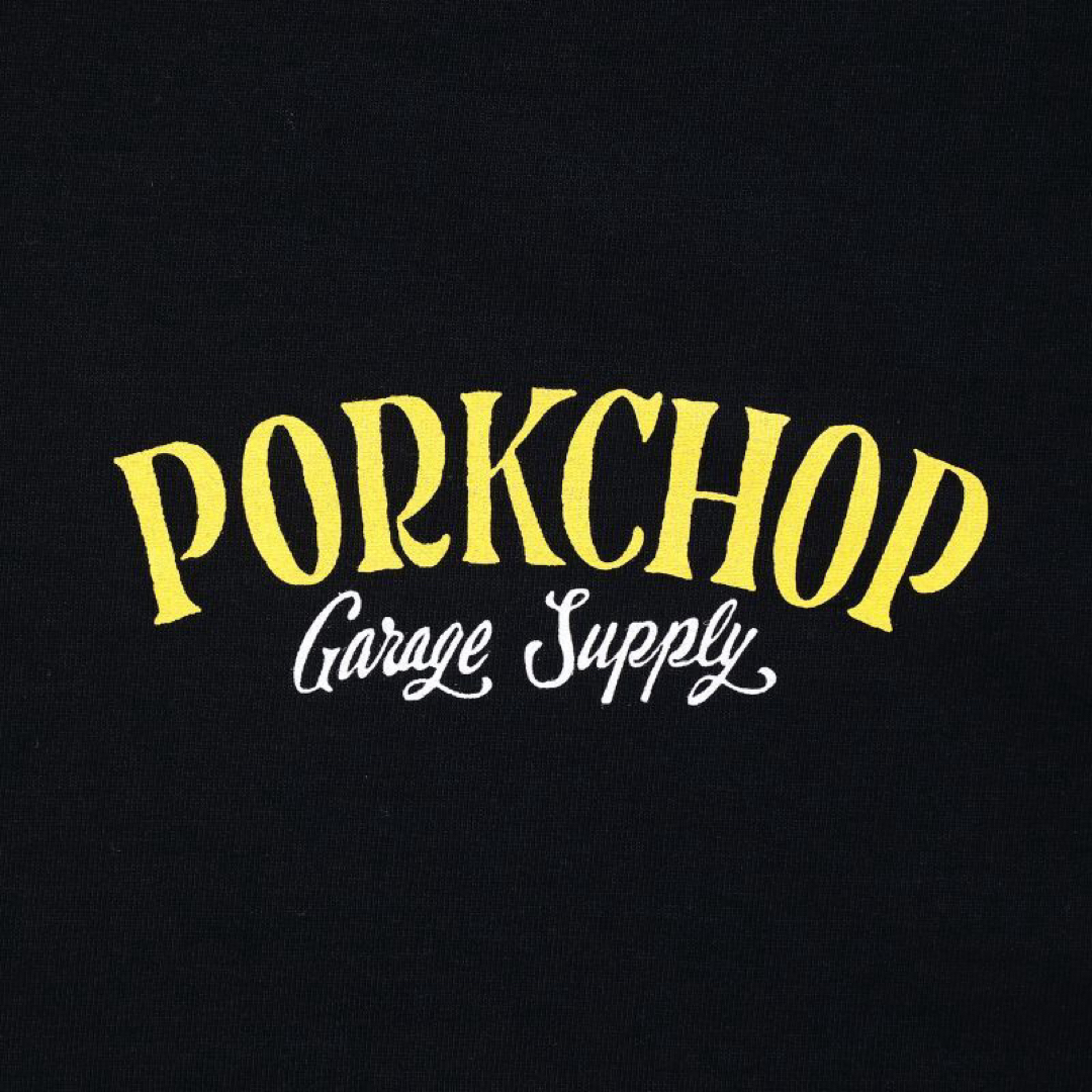 ポークチョップ Tシャツ/PORKCHOP BLACK YL L キムタク ポークチョップ Tシャツ/PORKCHOP BLACK YL L キムタク