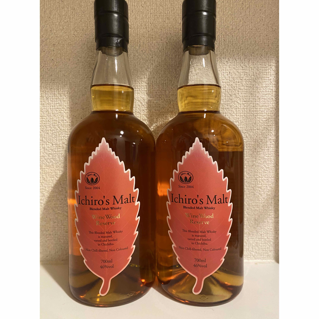 2本セット】イチローズモルト ワインウッドリザーブ 赤葉 46% 700ml 2本セット】イチローズモルト ワインウッドリザーブ 赤葉 46% 700ml