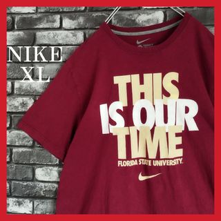 ナイキ(NIKE)のナイキNIKEオーバーサイズフロリダ大学ビッグロゴtシャツTシャツスウッシュ(Tシャツ/カットソー(半袖/袖なし))