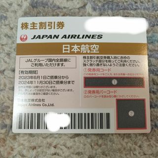 ジャル(ニホンコウクウ)(JAL(日本航空))のJAL 日本航空株主優待券 １枚(航空券)