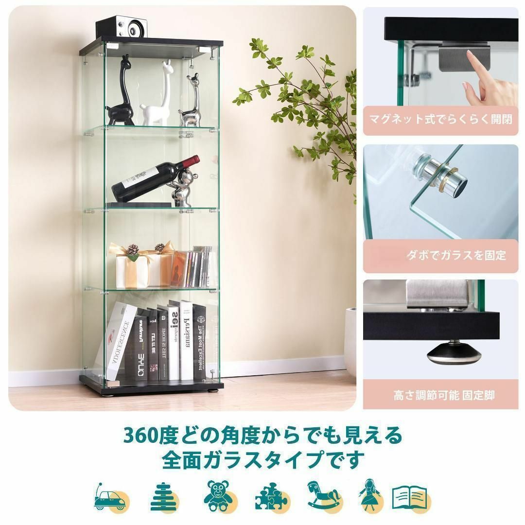 コレクションケース ガラスディスプレイキャビネットフィギュア コレクションケース ガラスディスプレイキャビネットフィギュア