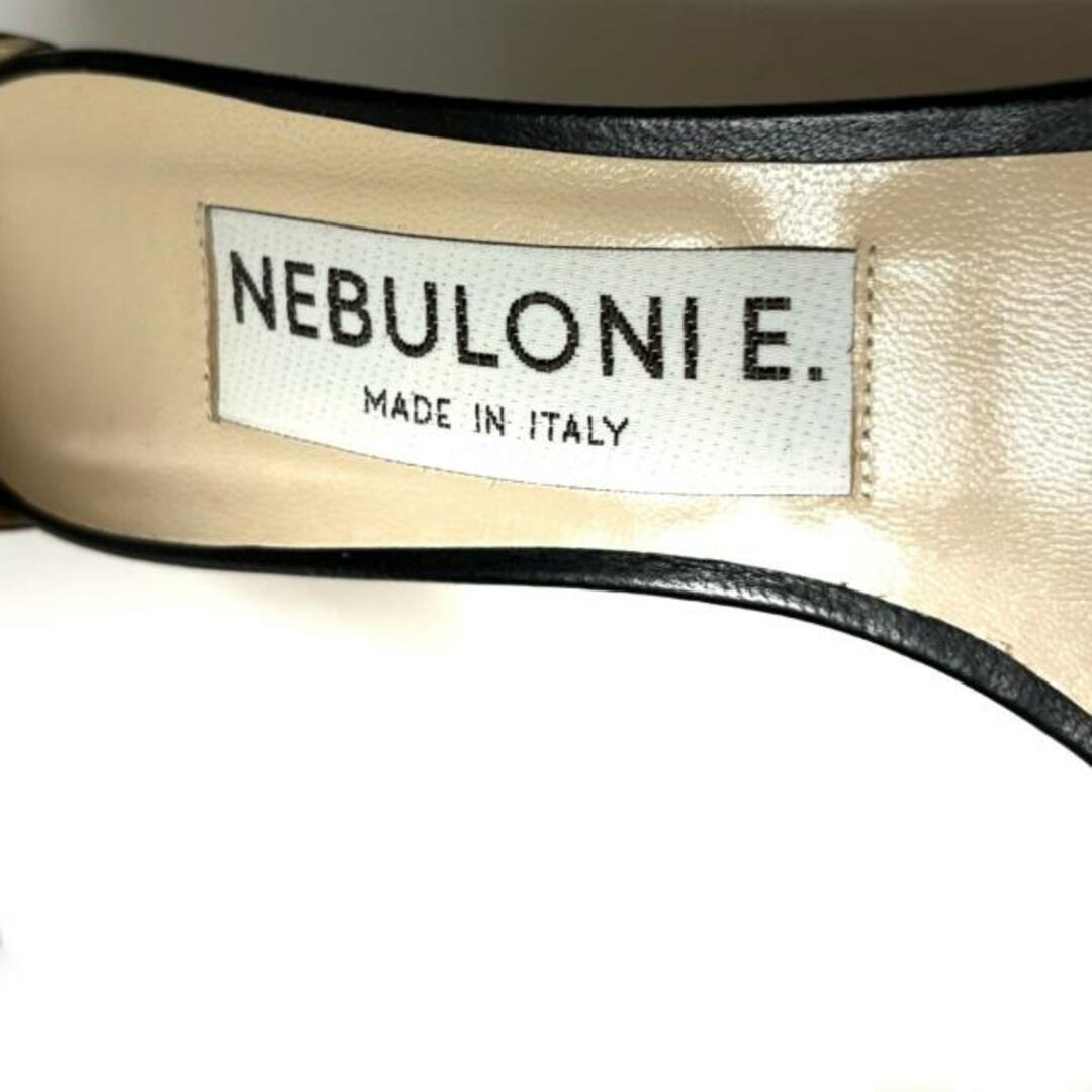 NEBULONI(ネブローニ) サンダル 37 レディース - 黒 レザー×スエード NEBULONI(ネブローニ) サンダル 37 レディース - 黒 レザー×スエード