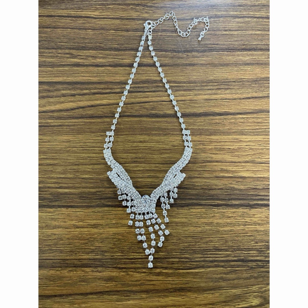 ジルコニア　ネックレス　ピアスセット レディースのアクセサリー(ネックレス)の商品写真