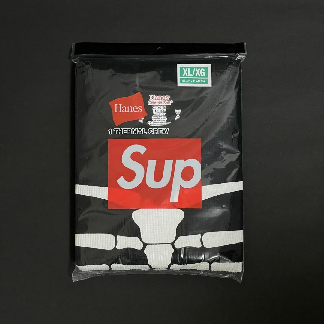 Supreme - XL Supreme Hanes Bones Thermal Crew ボーンの通販 Supreme - XL Supreme Hanes Bones Thermal Crew ボーンの通販