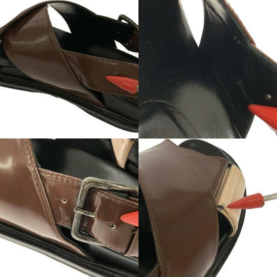 MARNI / マルニ | レザー クロスストラップ フスベットサンダル MARNI / マルニ | レザー クロスストラップ フスベットサンダル