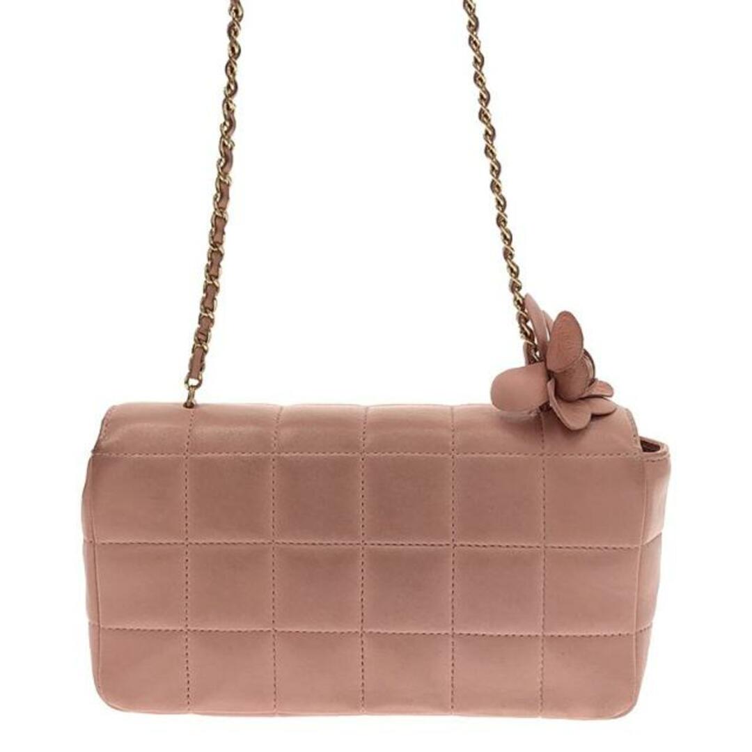 CHANEL - CHANEL / シャネル | カメリア チョコバー ラムスキン CHANEL - CHANEL / シャネル | カメリア チョコバー ラムスキン