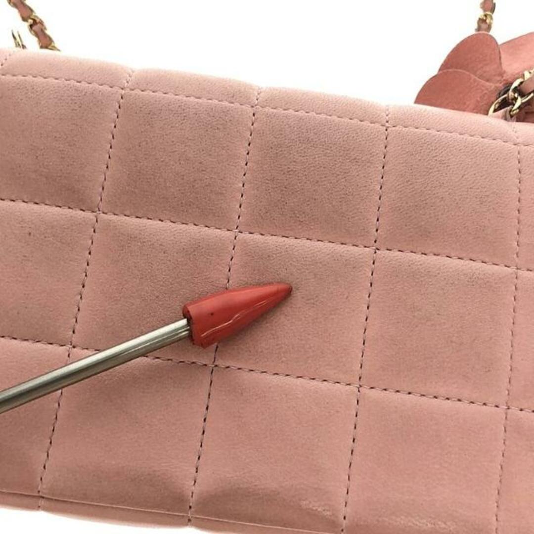 CHANEL - CHANEL / シャネル | カメリア チョコバー ラムスキン CHANEL - CHANEL / シャネル | カメリア チョコバー ラムスキン